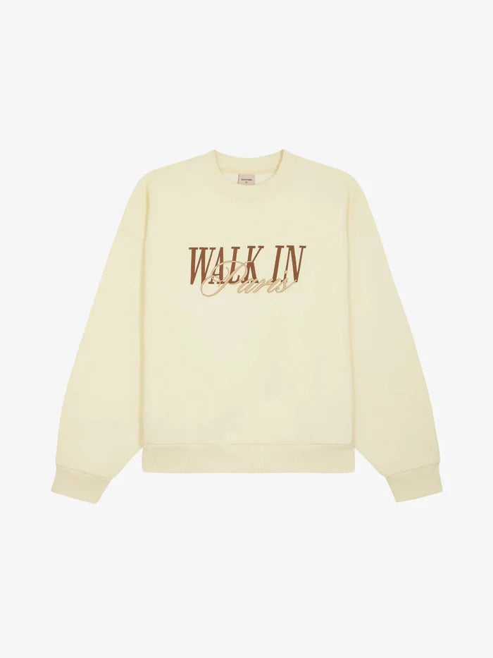 Walk in Paris - WIP Logo Crewneck Sweatshirt - Beige - Pulls et Sweats -