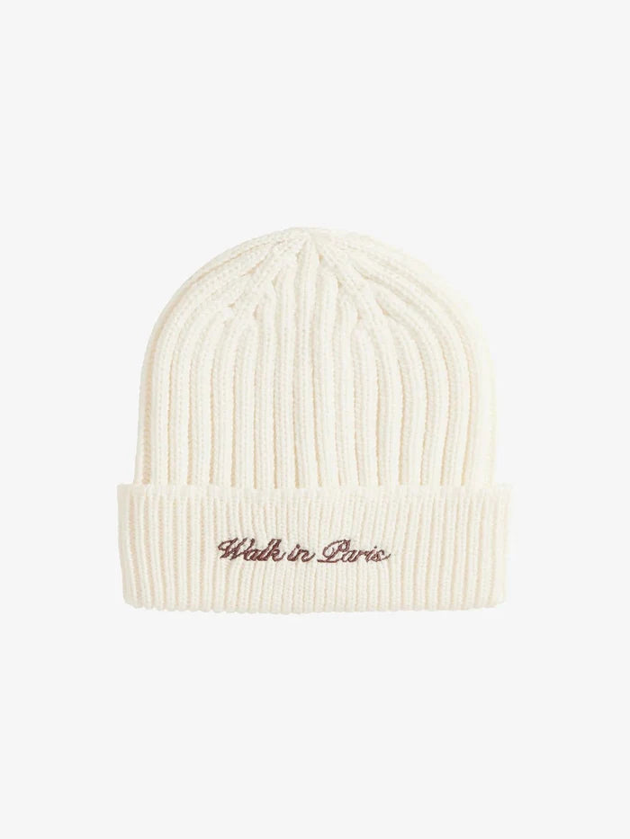 Walk in Paris - Wool Beanie - Beige - Accessoires -