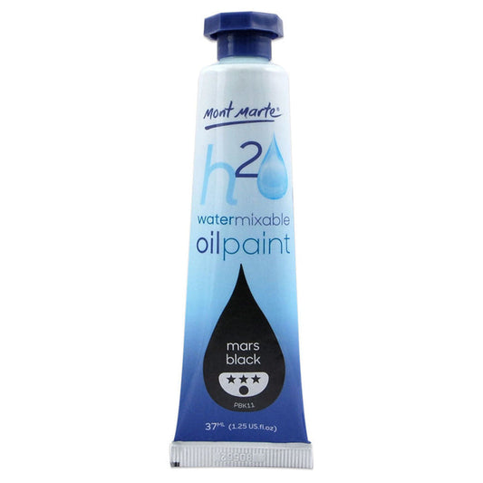 Water Mixable Oil Paint 37ml (1.25oz) - Mars Black