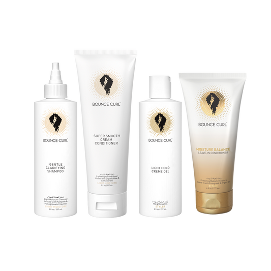 Bounce Curl Wavy Curly Moisture Complete Kit bottles