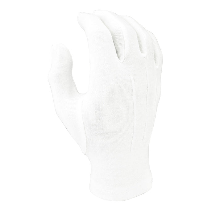 WG1000S - White Cotton Parade Gloves w/Snap Back - Safariland