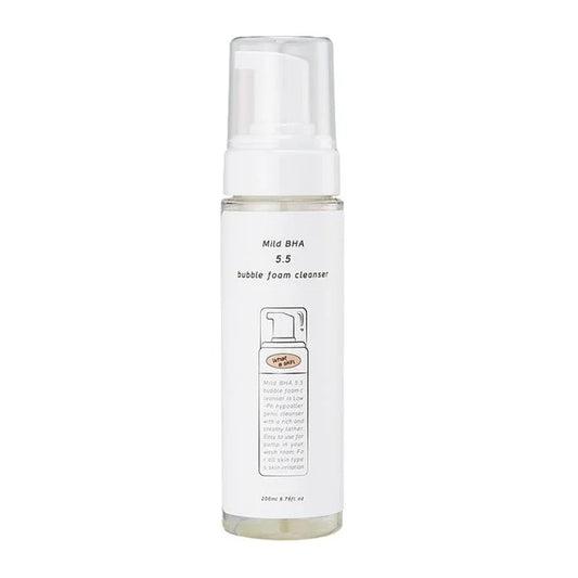 WHAT A SKIN Mild BHA 5.5 Bubble Foam Cleanser Acne