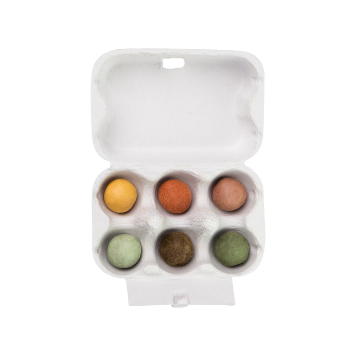 Wildflower Seed Ball Gift Box | 'Colorful Greetings' Mini Egg Carton (6 Seed Balls)