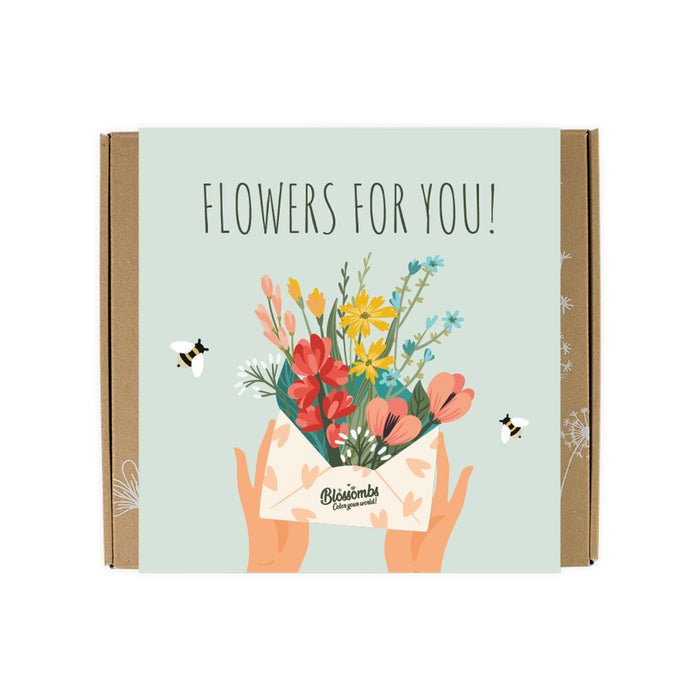 Wildflower Seed Ball Gift Box | 'Flowers For You' (9 Seed Balls)