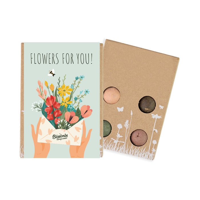 Wildflower Seed Ball Mini Gift Box | Flowers For You (4 Seed Balls)