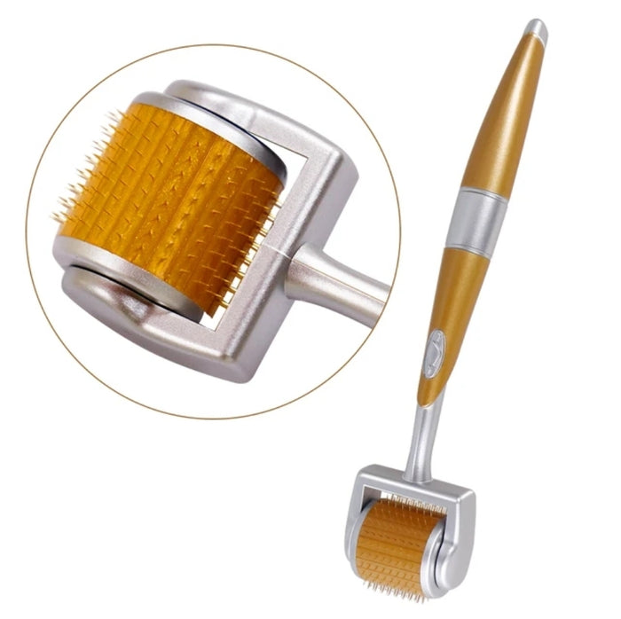 ZGTS Professional Gold Plated 192 Needles Titanium Alloy Derma Roller - SD Cosmetics Care