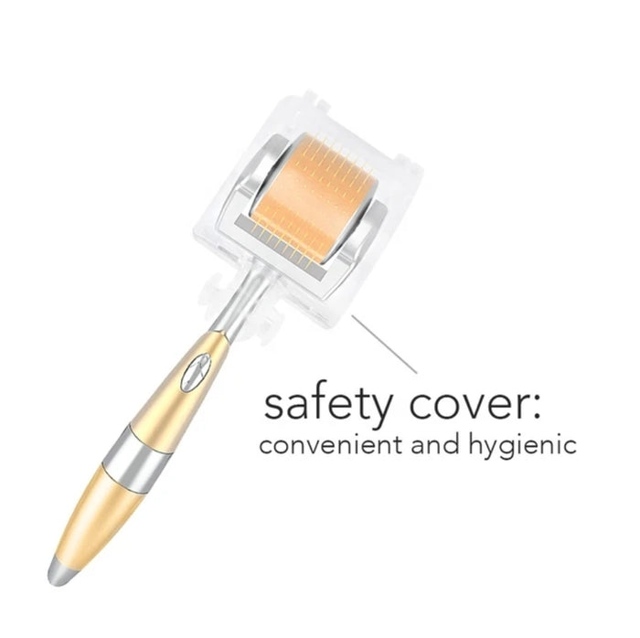 ZGTS Professional Gold Plated 192 Needles Titanium Alloy Derma Roller - SD Cosmetics Care
