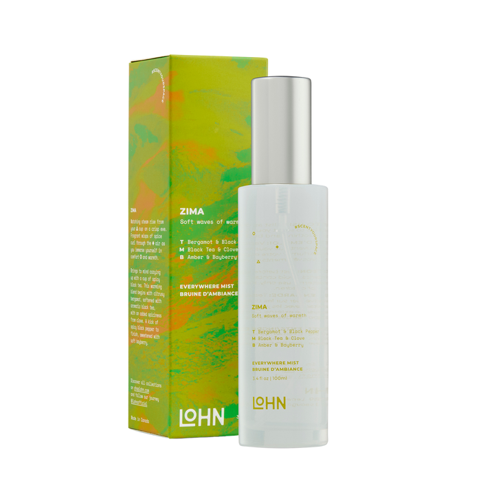 Lohn-Zima Everywhere Mist - Bergamot & Black Tea-Fragrance-LOHN_Mist_Zima_Vessel_Box_Web-The Detox Market |